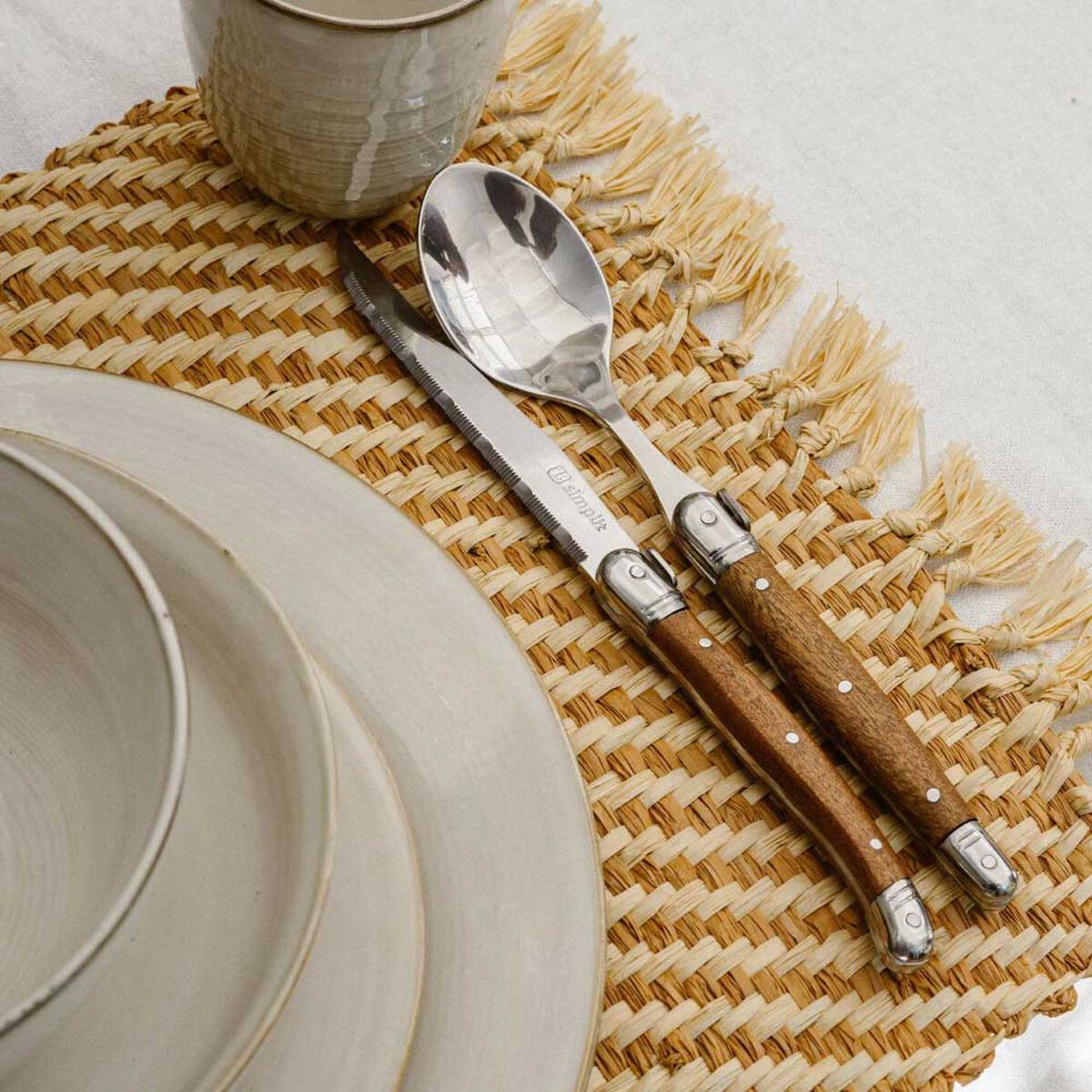 Set de Cuchillería Simplit Le Mans 24 Piezas Marrón