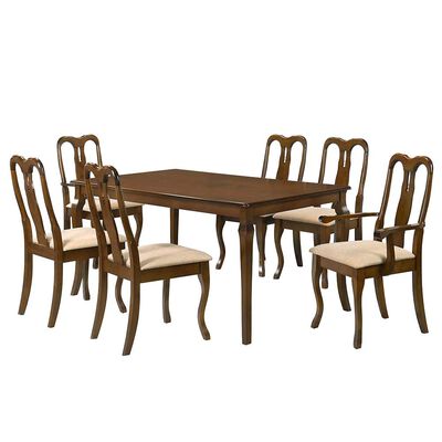 Juego de Comedor Dreams Génova 6 Sillas Café