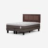 Cama Europea Rosen Base Dividida 2 Plazas New Style 6 + Respaldo Rachel