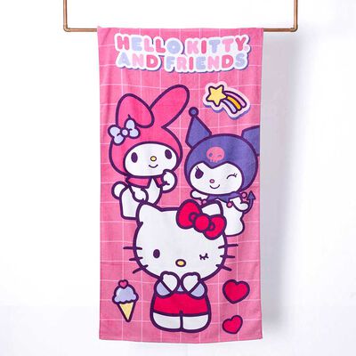 Toalla de Playa Infantil Sanrio Hello Kitty Icrecream 70 x 140 cm