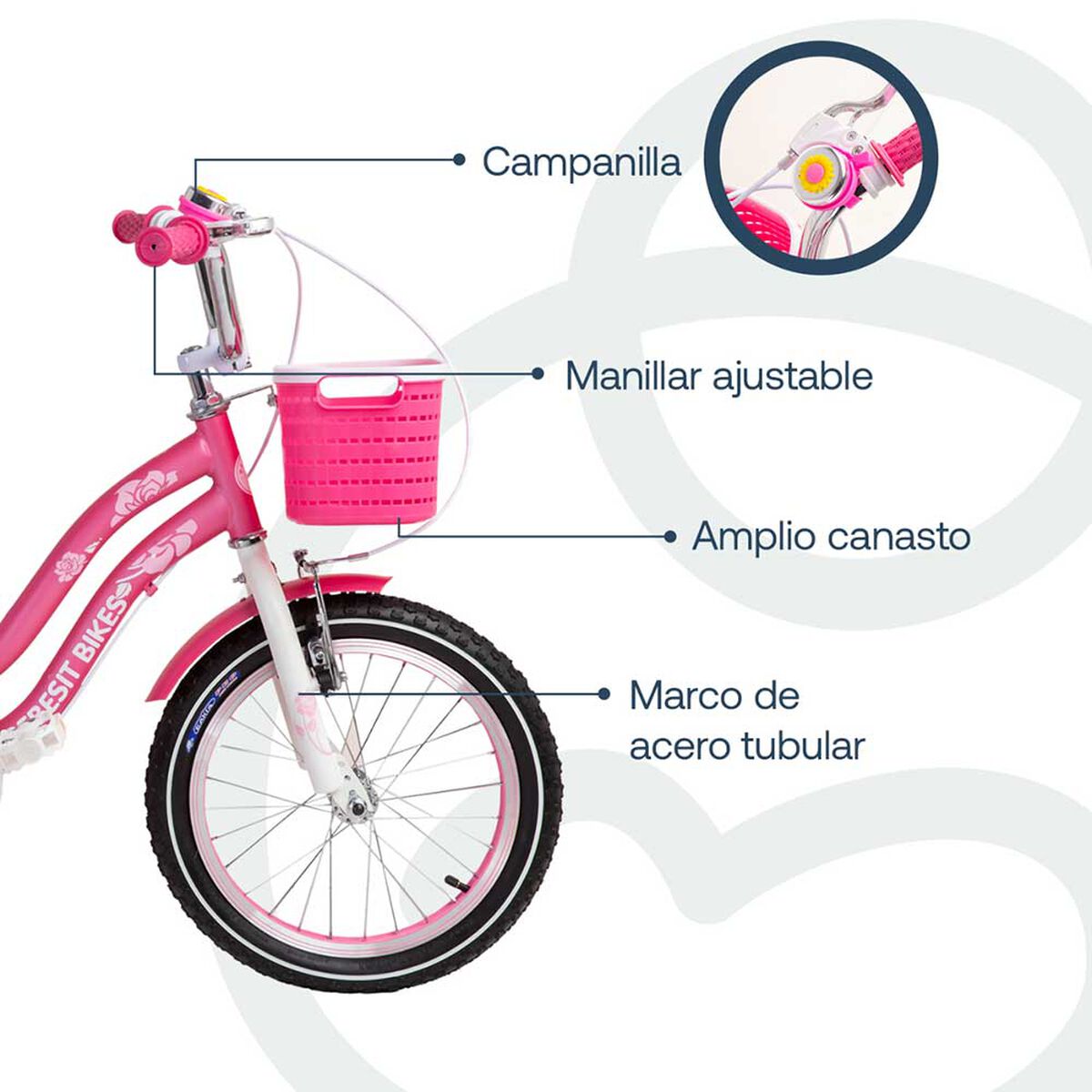 Bicicleta Queen 16Rosada Bebesit