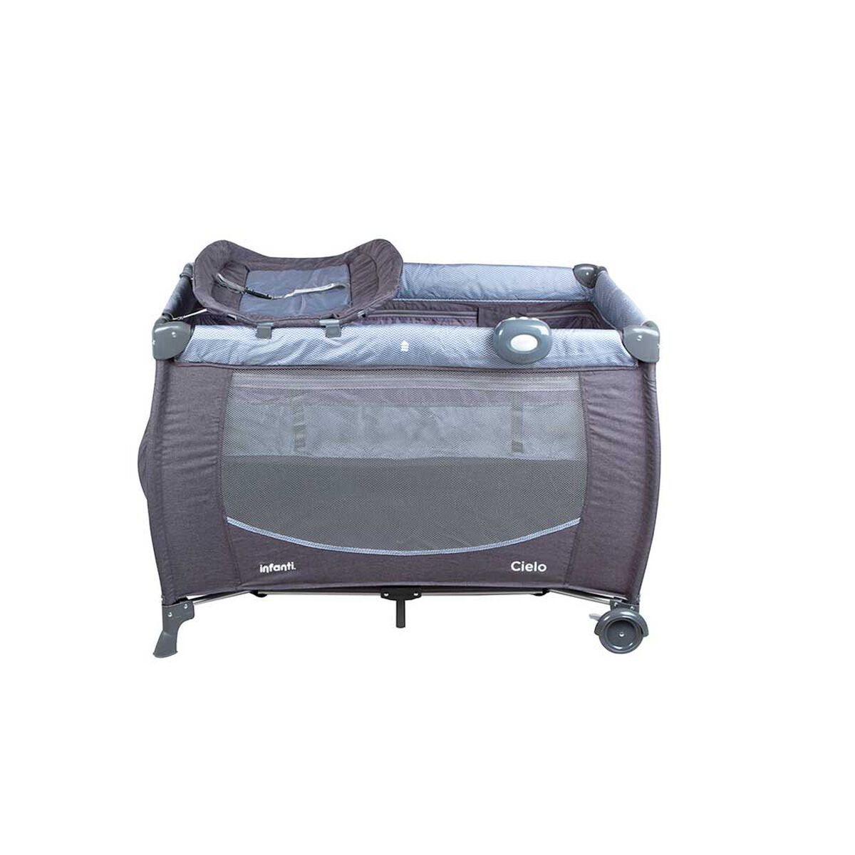 Cuna Playard Cielo Gris Dots Infanti