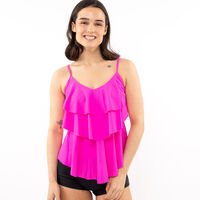Traje de Baño Tankini Mujer Icono Fuchsia