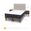 Cama Europea CIC Base Dividida 2 Plazas Súper Premium + Respaldo + Veladores
