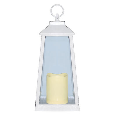 Fanal Plástico Con Vela Led