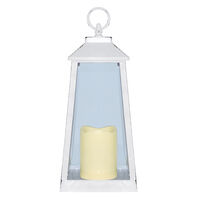 Fanal Plástico Con Vela Led