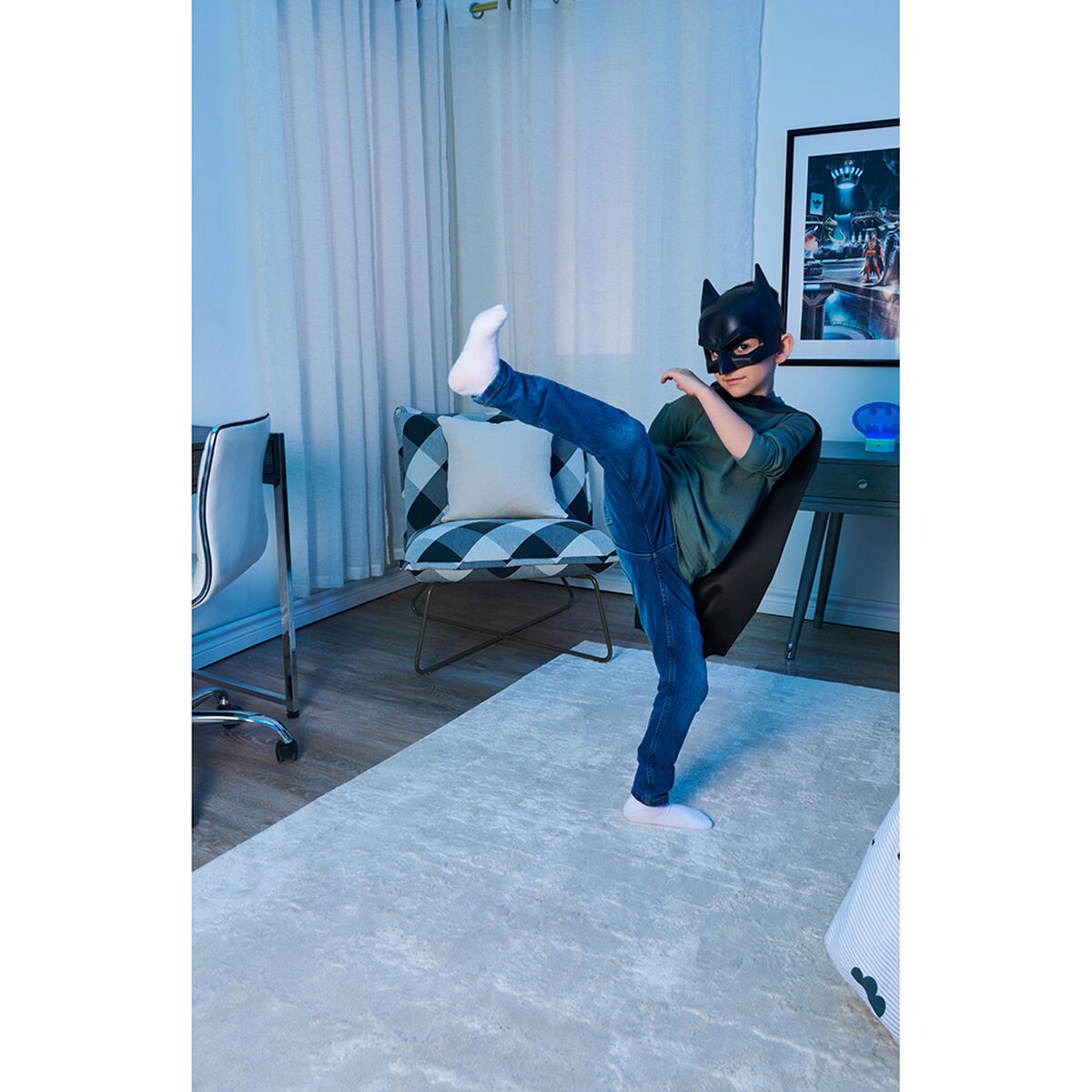 Set 1 Capa + 1 Mascara Niño Batman