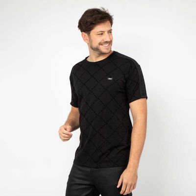 Polera Estampada Manga Corta Hombre Zibel