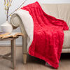 Manta Plush Sherpi Deluxe 127X152 Rojo
