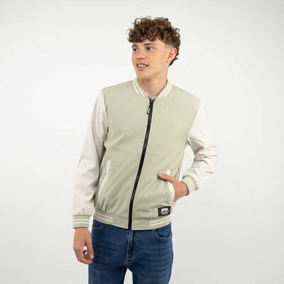 Chaqueta Bomber Hombre Icono Verde