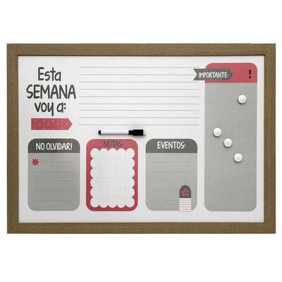 Pizarra Plástico Vgo Teenager 40 x 60 cm Marrón