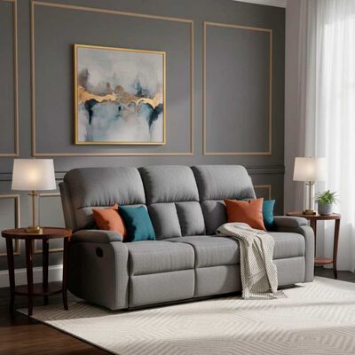 Imagen 1 del producto Sofá Derecho Daniels 3 Cuerpos Gris