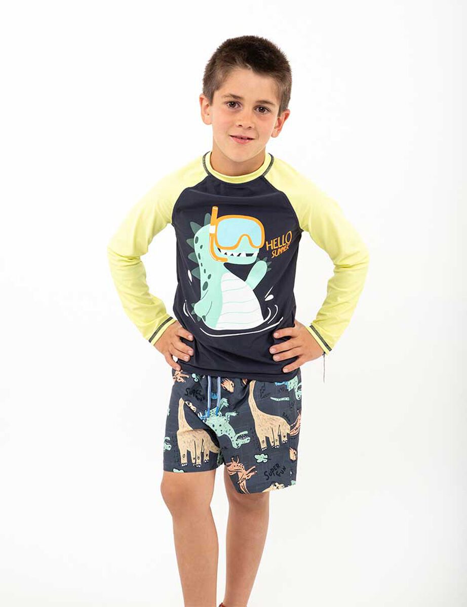 Traje de Ba&ntilde;o Polera UV 50+ Ni&ntilde;o Chess