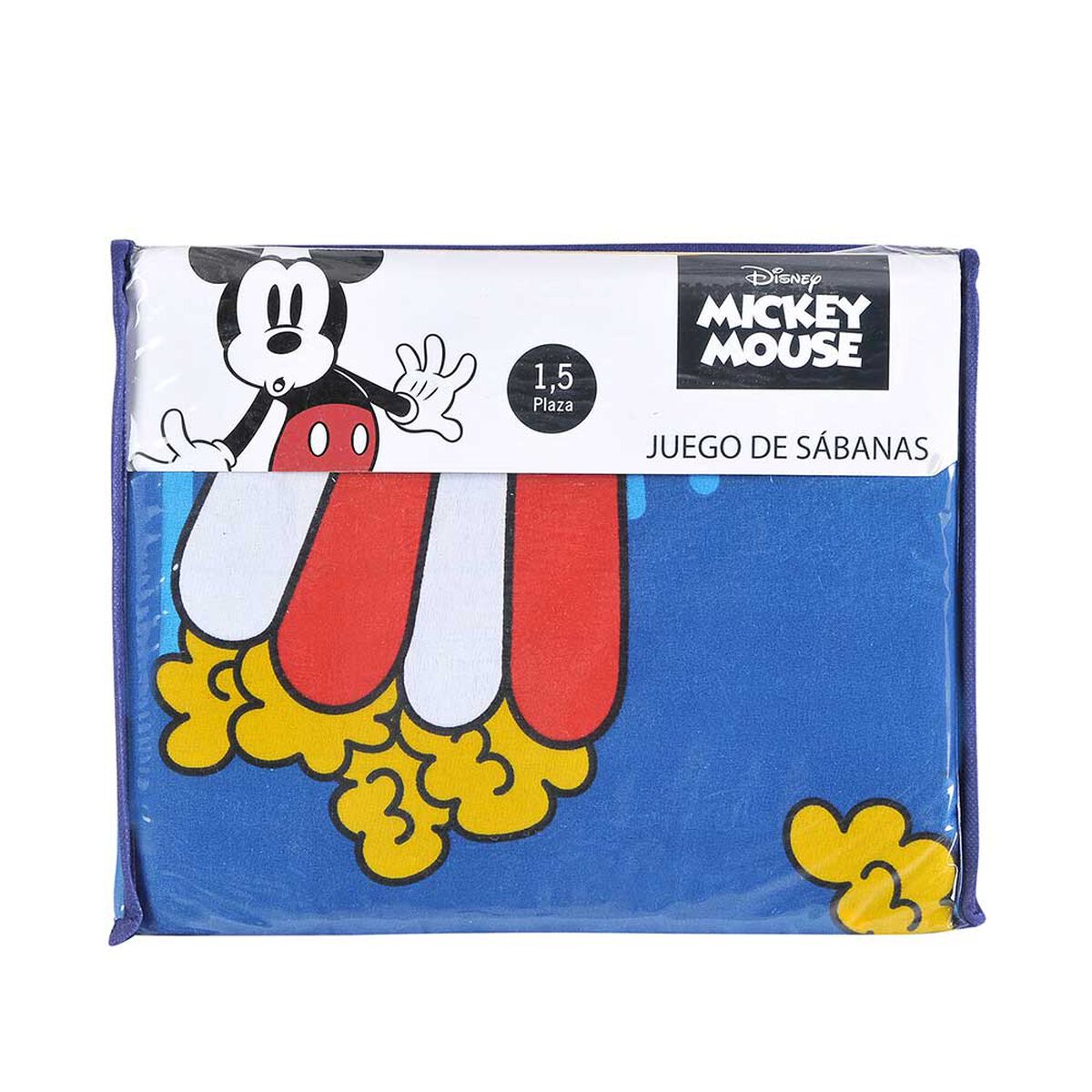 Juego de Sábanas Infantil Estampado Disney 1,5 Plazas Mickey Movie