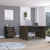 Escritorio Doble + Archivador 3 Cajones Negro TuHome Home Office