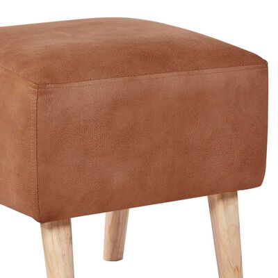 Imagen 2 del producto Pouf Latam Home Burdeos Cuero Kentucky Tabaco