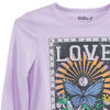 Polera Manga Larga Estampada de Algodón Niña Mila