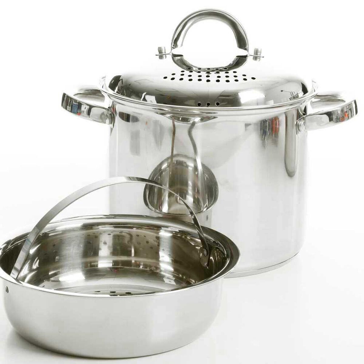 Olla para Pasta con Colador y Vaporera Acero Inoxidable Oster Sangerfield 4,7 lt