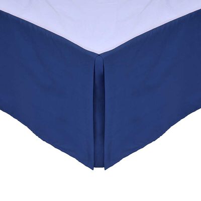 Faldón Mashini 144 Hilos King Liso Azul