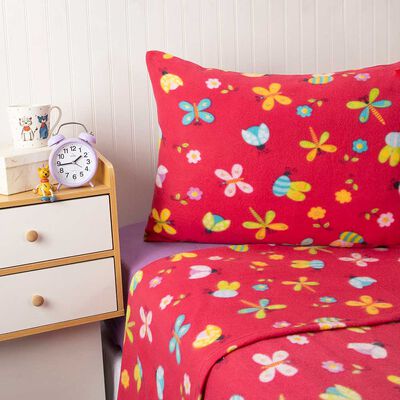 Imagen 2 del producto Juego De Sábanas Polar Casanova Kids 1 Plaza Bugs, Space