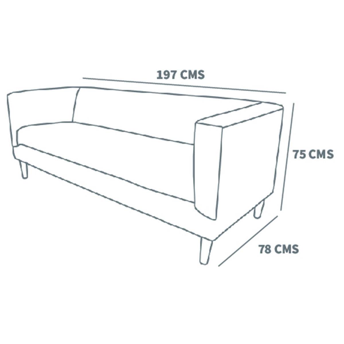 Sof&aacute; Tela Velvet Latam Home Sorrento 3 Cuerpos
