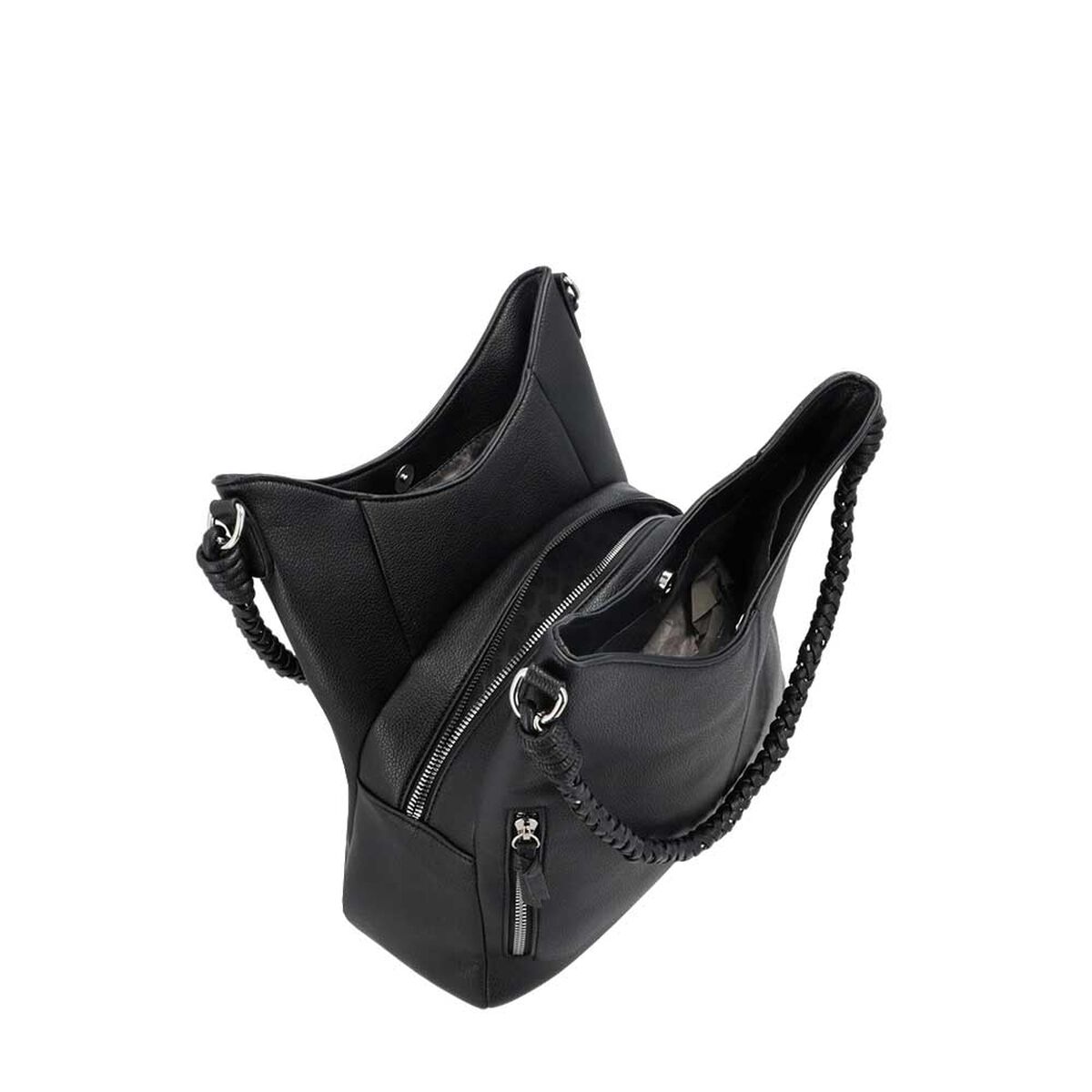 Cartera de Hombro Secret Montserrat FW25 L Negro