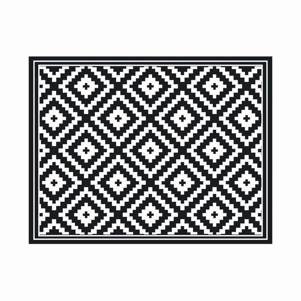 Alfombra Davanti Rombos Black 140 x180 Rombos Black