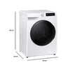 Lavadora Secadora Samsung WD12FG6B34BEZS 12/8 kg. Blanca WiFi