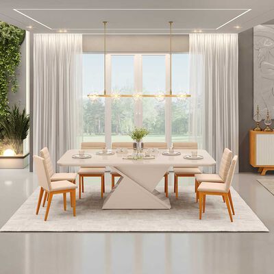 Imagen 2 del producto Juego de Comedor Di Poretti Design Sofía 8 Sillas Blanco