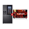 Combo Refrigerador Side By Side LG 598 lts + Smart TV Caixun LED 32"