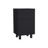 Velador TuHome Secret Z-81 con Cajón Oculto 1 Puerta Wengue
