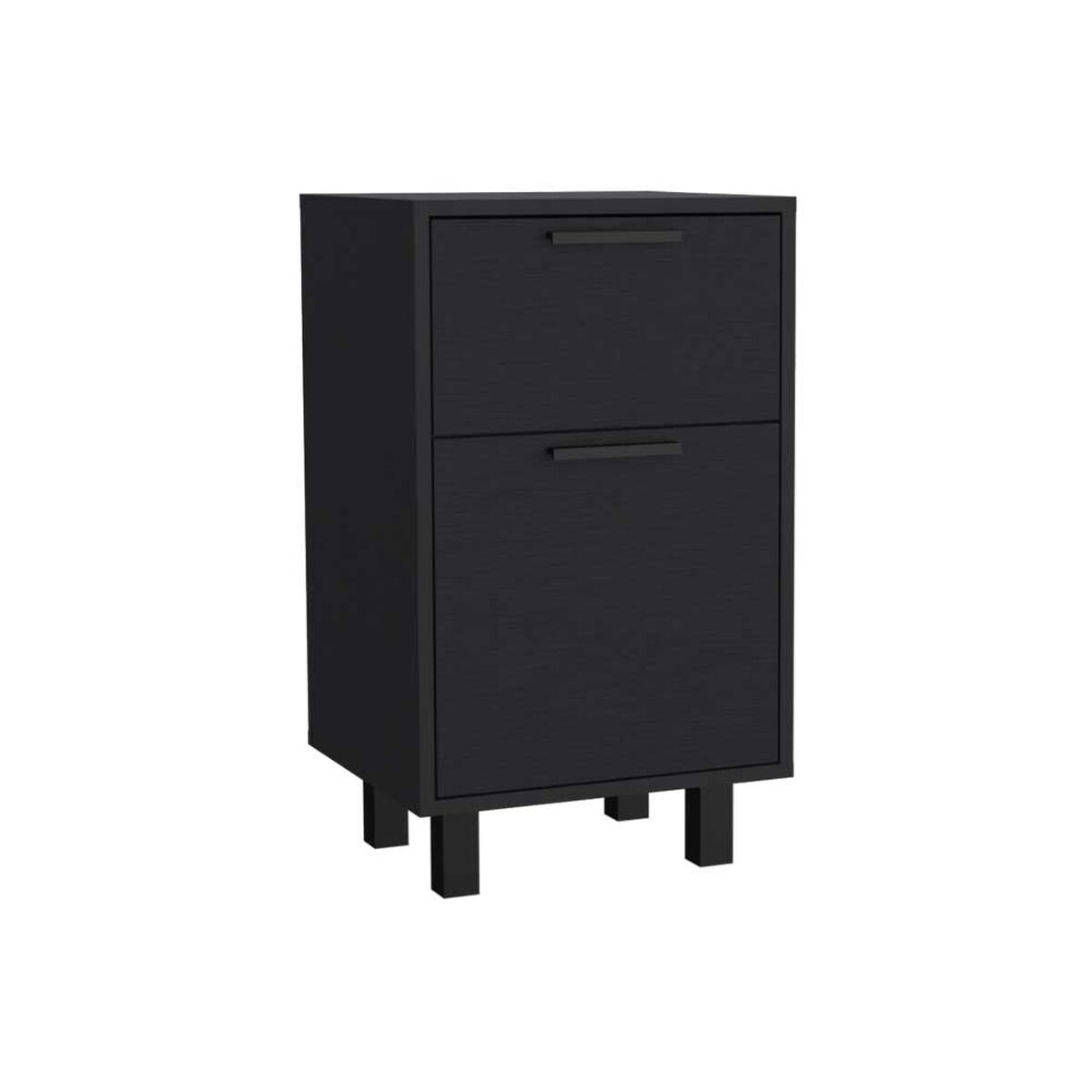 Velador TuHome Secret Z-81 con Cajón Oculto 1 Puerta Wengue