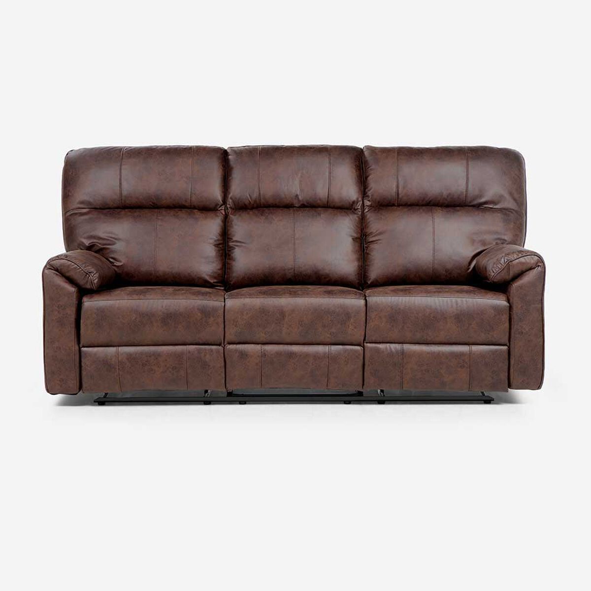 Sof&aacute; Reclinable Rosen Tolosa 3 Cuerpos Marr&oacute;n