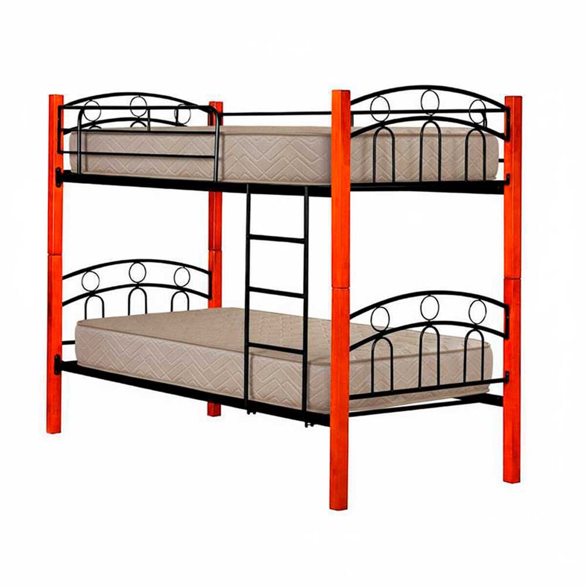 Combo Camarote Casanova 1 Plaza 216 Dd Capuccino + Pack 2 Colchones Celta 1 Plaza Evolution