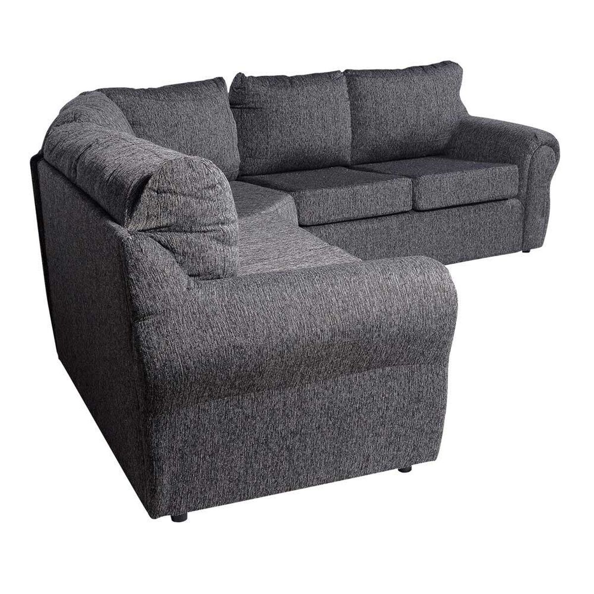 Sof&aacute; Seccional Kea Ikarus Tela 5 Cuerpos Gris