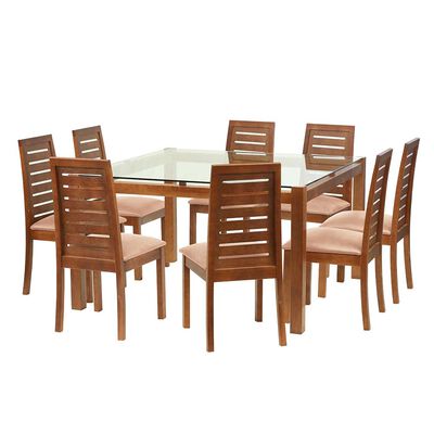 Juego de Comedor Latam Home Barcelona 8 Sillas Beige