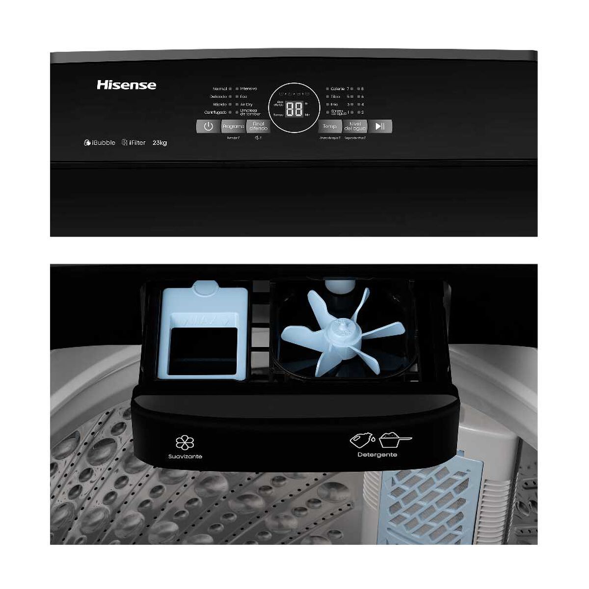 Lavadora Hisense WT3I2323UT 23KG