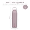 Botella T&eacute;rmica Agua Lhotse Acero Inox 3 Tapas HydroCore 1Lt Rosa