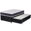 Combo Diván CIC 1,5 Plazas Ortopedic Black + Set Maderas Casanova + Pack de Almohadas Celta Imperial Soft