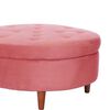 Pouf Latam Home Paris Tela Velvet Palo Rosa