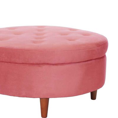 Imagen 2 del producto Pouf Latam Home Paris Tela Velvet Palo Rosa