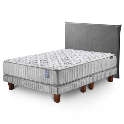 Imagen 1 del producto Juegos de Dormitorio Cama Europea Cannon Hybrid Visco 2 Plazas + 1 Respaldo