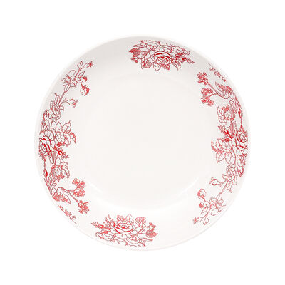 Set Platos Pan Doral Flor 4 Piezas Cherry