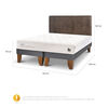 Cama Europea CIC Base Dividida 2 Plazas Cocopedic