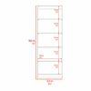 Estante TuHome Home E3 4 Repisas Wengue Milan