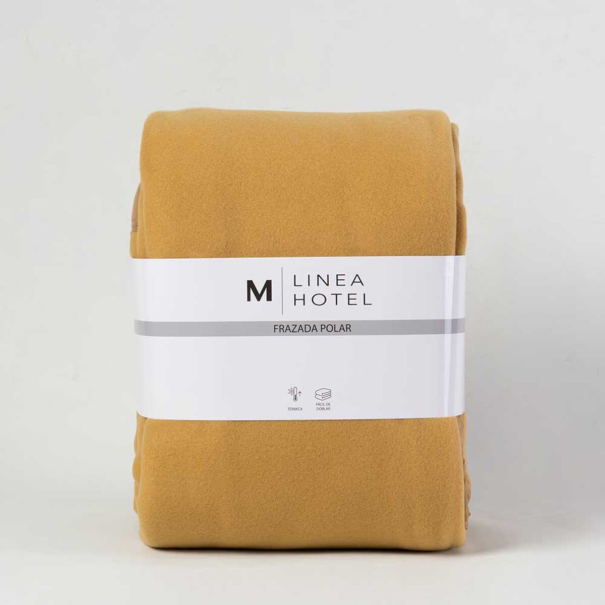 Frazada de Poli&eacute;ster Linea Hotel King Liso Beige