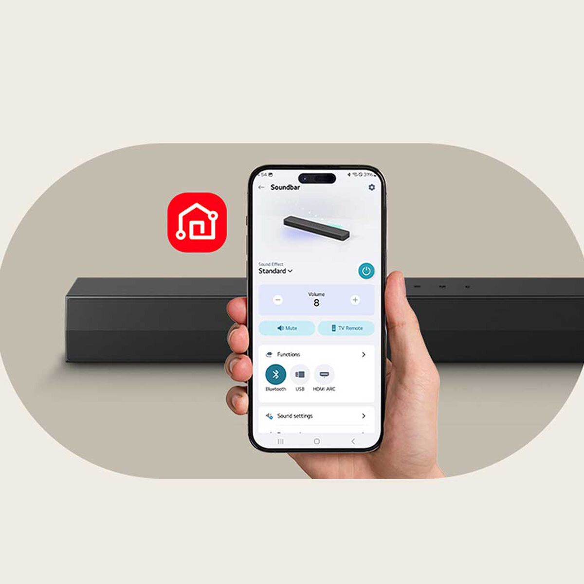 Soundbar LG S20A Sonido Inteligente  50W Negro