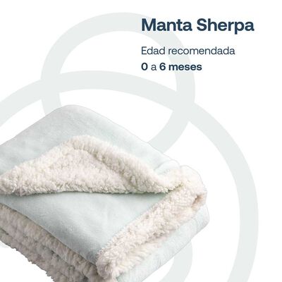 Imagen 2 del producto Manta Sherpa Celeste Bebesit