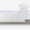 Juego de Sábanas Rosen 144 Hilos 2 Plazas Polycotton Lisa Blanco