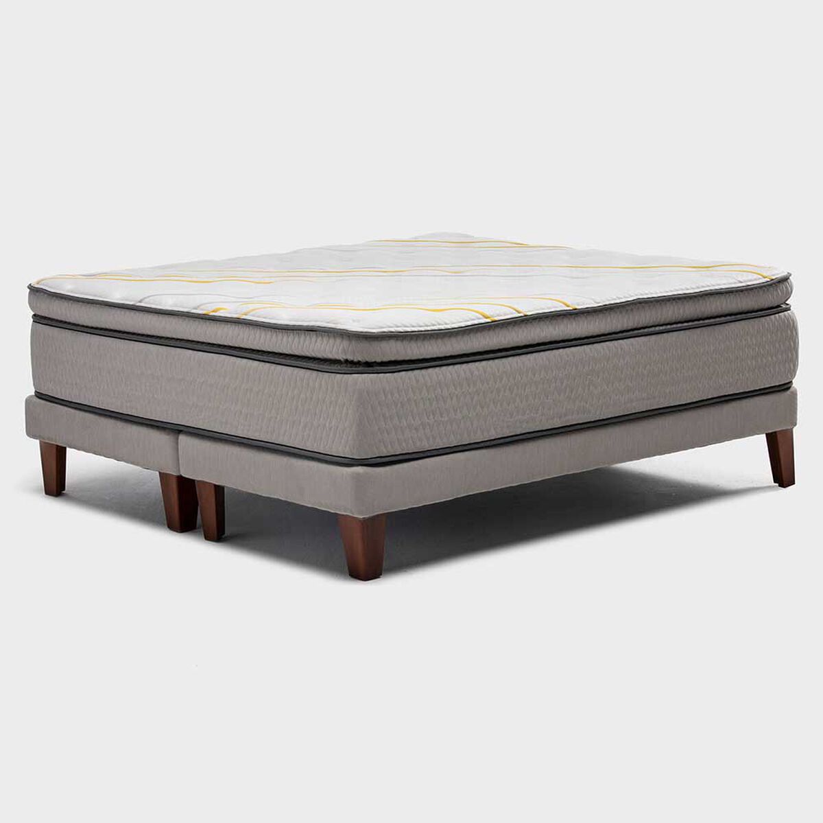 Cama Europea Simmons King Moonlight + Respaldo